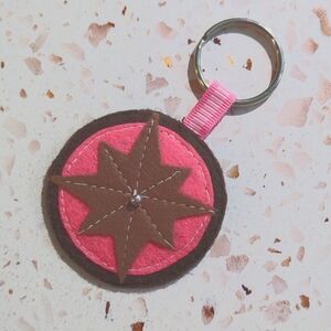 Handcrafted Key Fob Encouraging Positive Quote Adventure Travel Compass | New #3